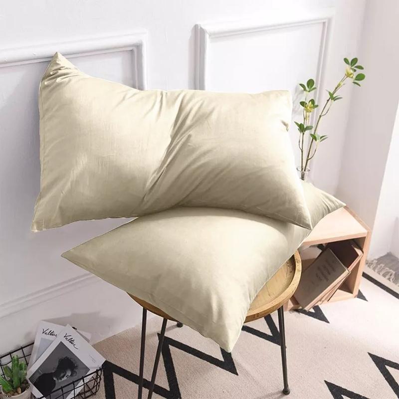 4 Piece Luxury Fine Cotton Housewife Pillowcases - Skin & Hair-Friendly Design, Envelope Closure 3