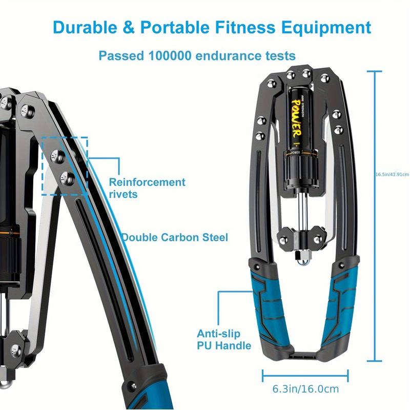 1pc Adjustable Arm Exerciser - Home Chest Expander, 22-440lbs Resistance, For Chest Arm Muscle Building, Body Exercise, Fitness 2
