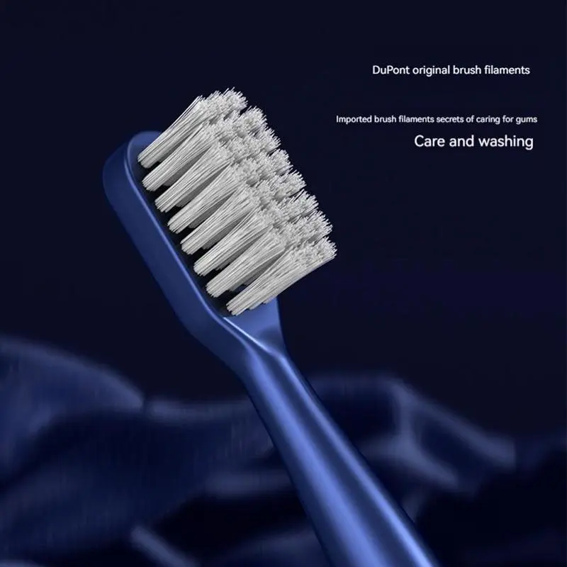 【UK SELLER】Electric USB Charging Toothbrush, 1 Count Soft Bristles Toothbrushes & 4 Counts Brush Head & 1 Count Charging Cable, Intelligent Cleaning Toothbrushes, Valentine's Day Gift Oral Sensitive Cleansing Blue 2