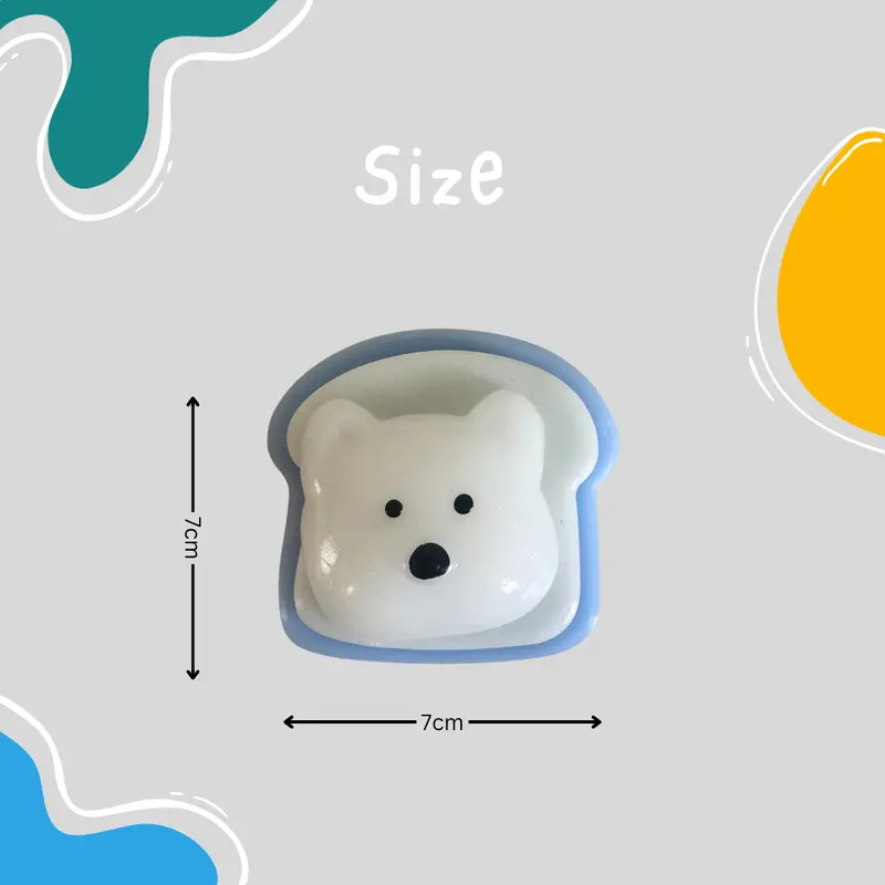 Toasty Westie Taba Squishy – Cute Bread Pup Stress Toy for Stress Relief 1