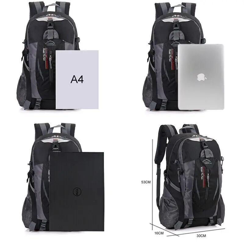 40L Large Waterproof Backpack Bag Camping Walking Hiking Outdoor Travel Rucksack 7