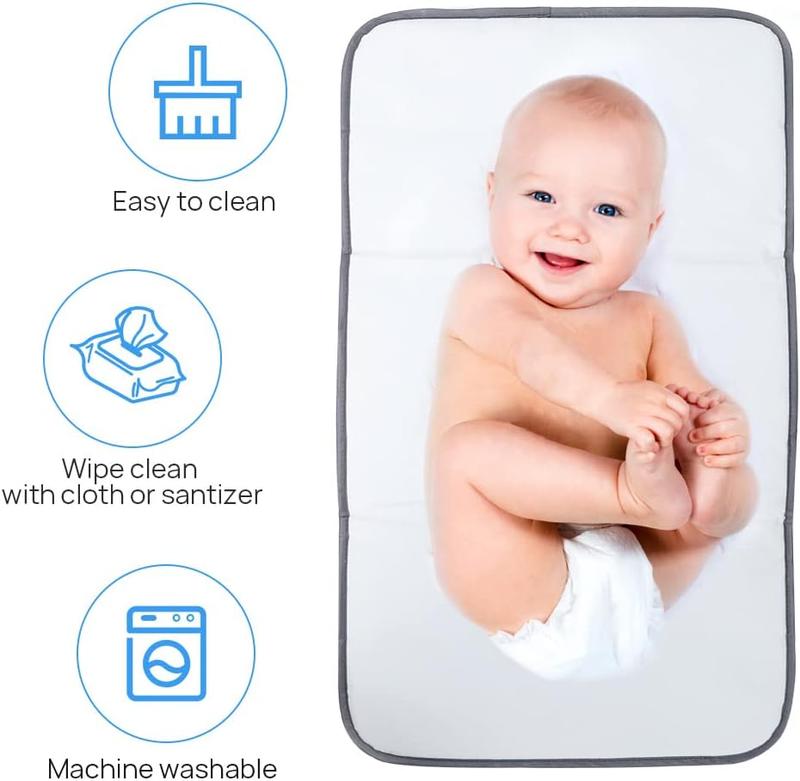 Foldable Travel Changing Mat Portable Baby Change Mat, Grey 2