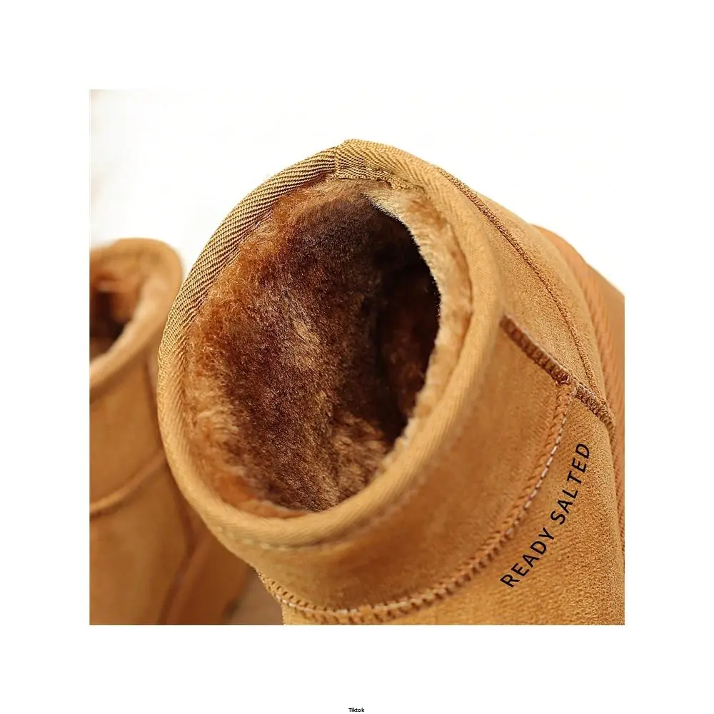 Cotton Thickened With Shoes Winter s READYSALTED Women Plush Lined Ankle Fleece Outdoor Warm Walking