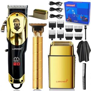 Professional Electric Hair Clipper Set, 1 Set Lcd Display Electric Hair Trimmer with Accessories, Multifunctional Clippers, Hair Shaving Tool for Barbershop Salon Home Use, Barber Kit, Hair Cutting Machines, Barber Clippers, Cordless Hair Trimmer, Gifts