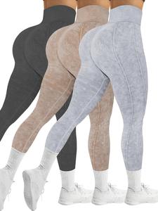 Women's   High Waist Sports Tummy Control Leggings, Casual Comfy Breathable Seamless Top-stitching Skinny Pants for Yoga Gym Workout Running, Ladies Sportswear for All Seasons, Activewear