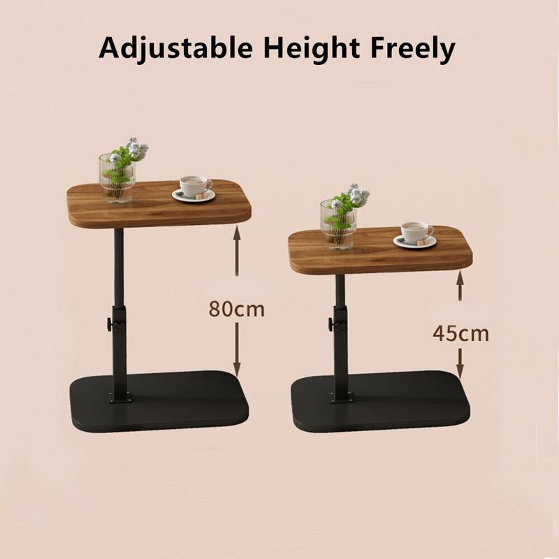 Adjustable C-Shaped Sofa Side End Table Coffee Laptop Table Living Room Bedroom  UK 8