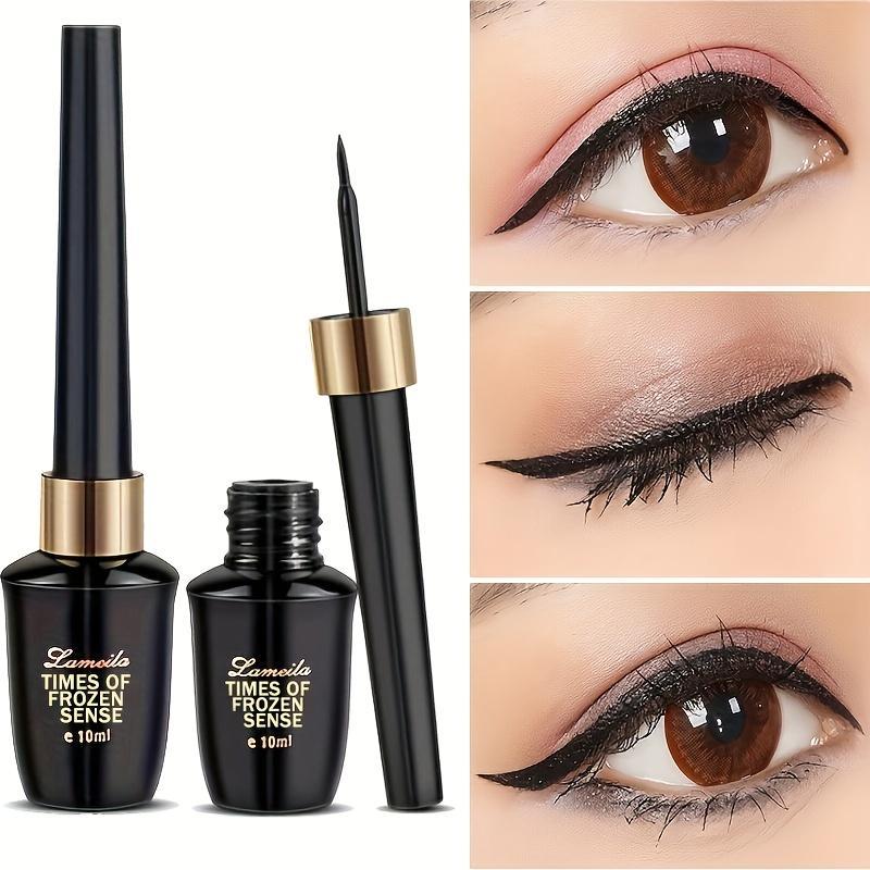 1pc Slim & Waterproof Black Liquid Eyeliner Pen - Quick-Dry, Smudge-Proof, Long-Lasting with Hard Tip, Sweat-Resistant for Beginners & Professionals, Eyeliner Waterproof Lipliner Makeup Cosmetic 2