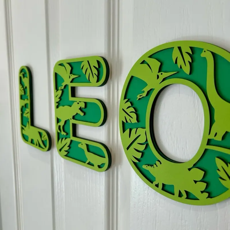 Personalised Dinosaur Name Sign, Nursery Room,  Dinosaurs Theme 0