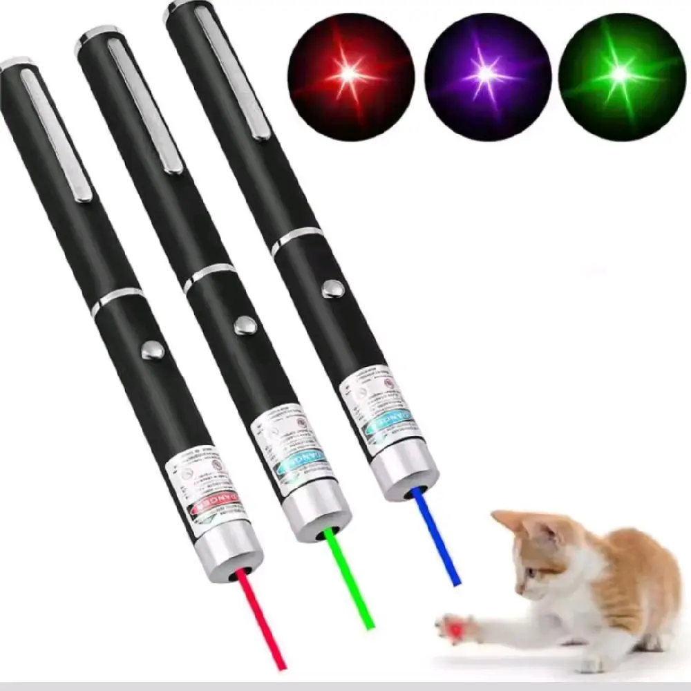 LED Pet Training Flashlight Scratching Toys for Pets and Cats - 2-in-1 Mini Laser Pointer
