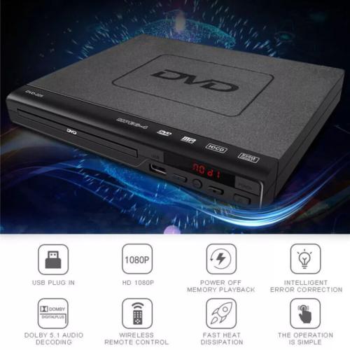 Product Introduction of DVD Player Compact Multi Region HDCD CD VCD Music Disc Upscaling USB With Remote 25