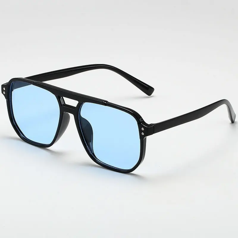 Vintage Men Women Big Sunglasses Men Square Shades Brand Designer Unisex Sun Glasses Black Lense Male Female Sunglasses UV400 3
