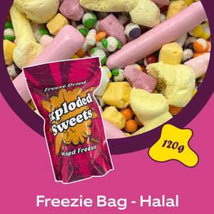 Freezie Bag - Halal | Exploded Sweets | Freeze Dried Candy UK