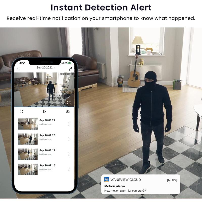 GALAYOU 2K WiFi Security Camera - Indoor Home CCTV with Motion Detection & Night Vision, Works with Alexa 5