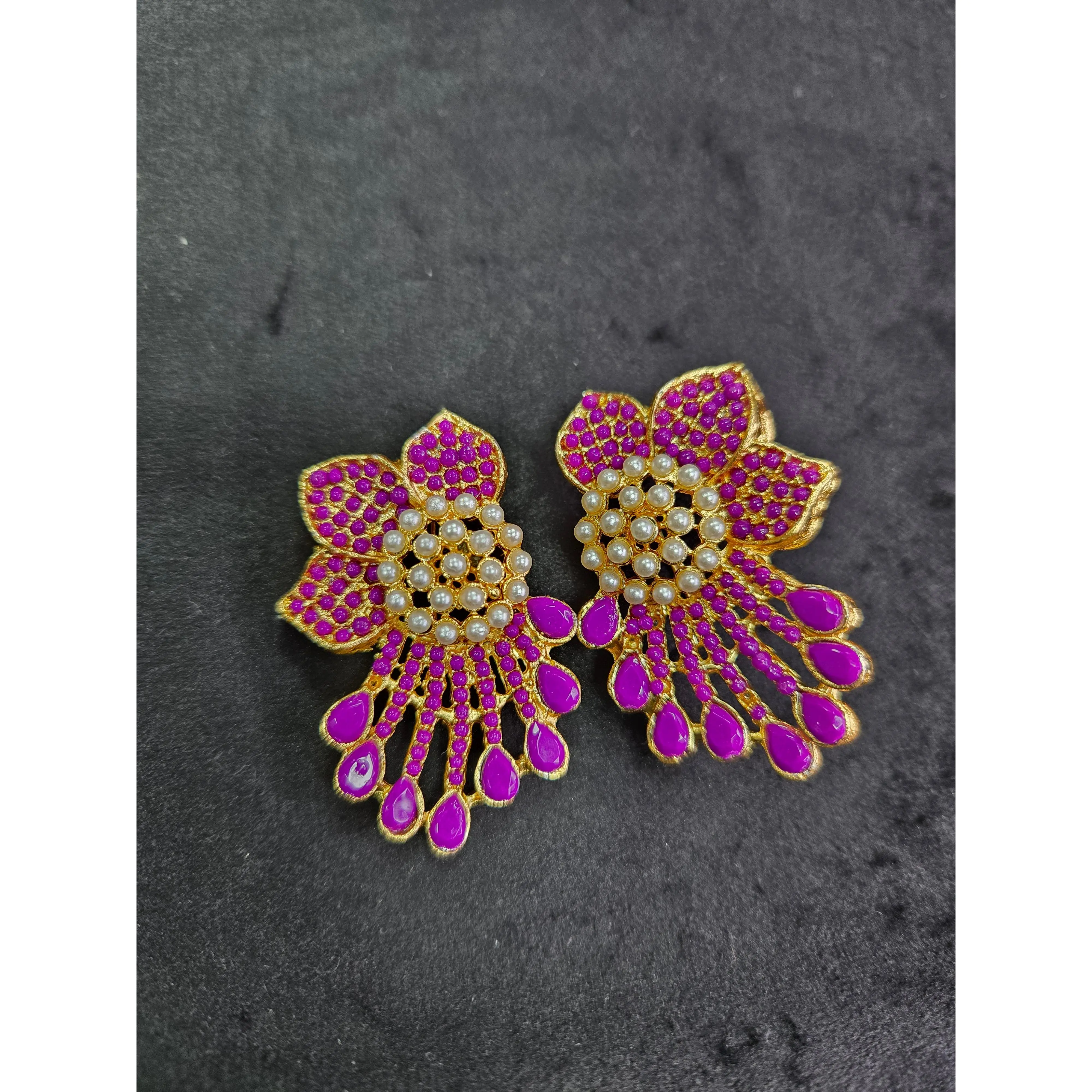 Flower Rattan Earrings