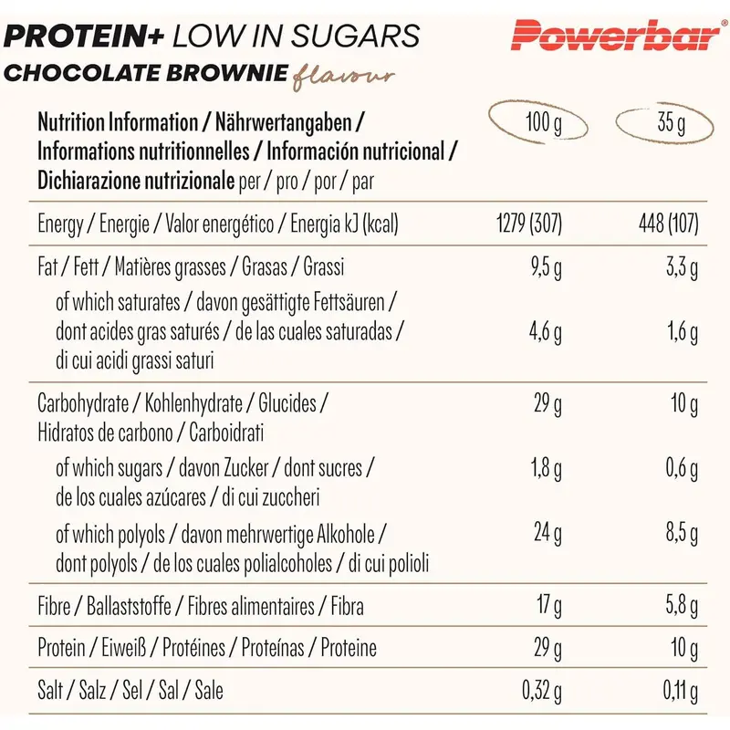 Powerbar Protein Plus Low Sugar Multiflavour Box 16x35g – Protein bars with fibreBAR48UK 3