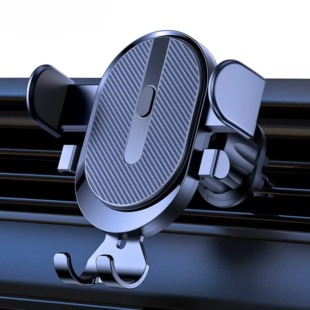 Car Phone Holder Mount, Auto Locking Universal Phone Holder with Hook Clip for Car Air Vent