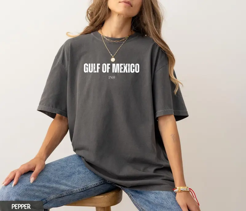 Gulf of Mexico Shirt, Patriotic Unisex Tee, American Gulf of Mexico Shirt, American Pride Tee Patriotic, Map Lover T-Shirt/ 2