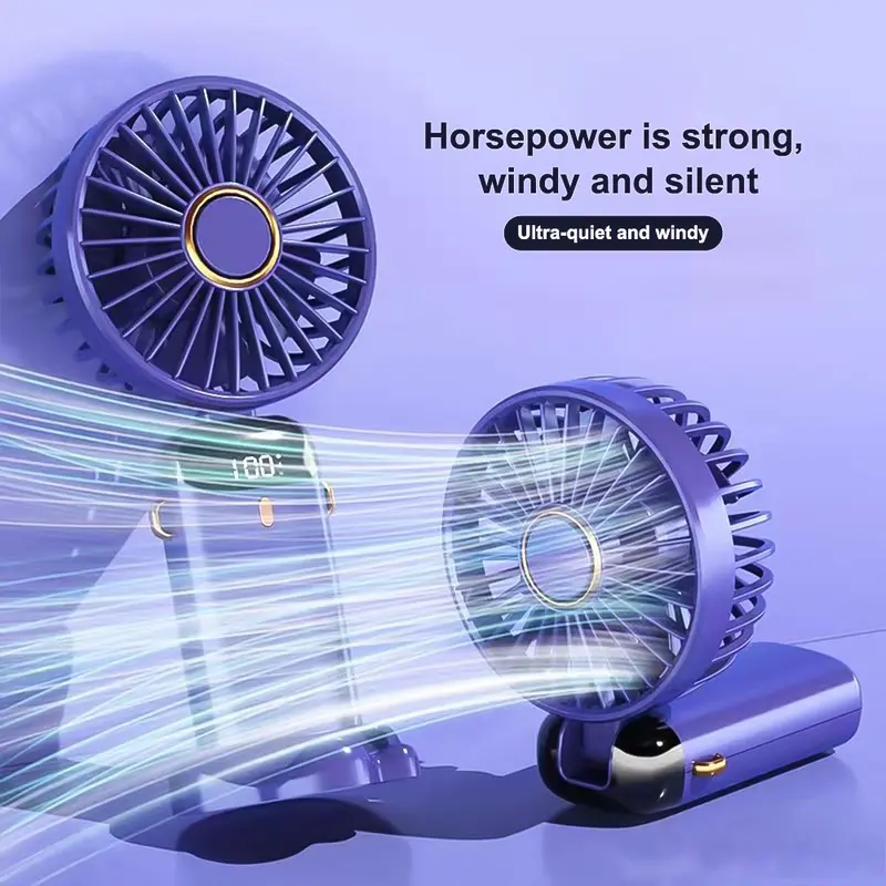 Mini Hand-held Fan Portable Folding Desk Fan Cooler Cooling USB Rechargeable UK air  purifier mini  fans 7