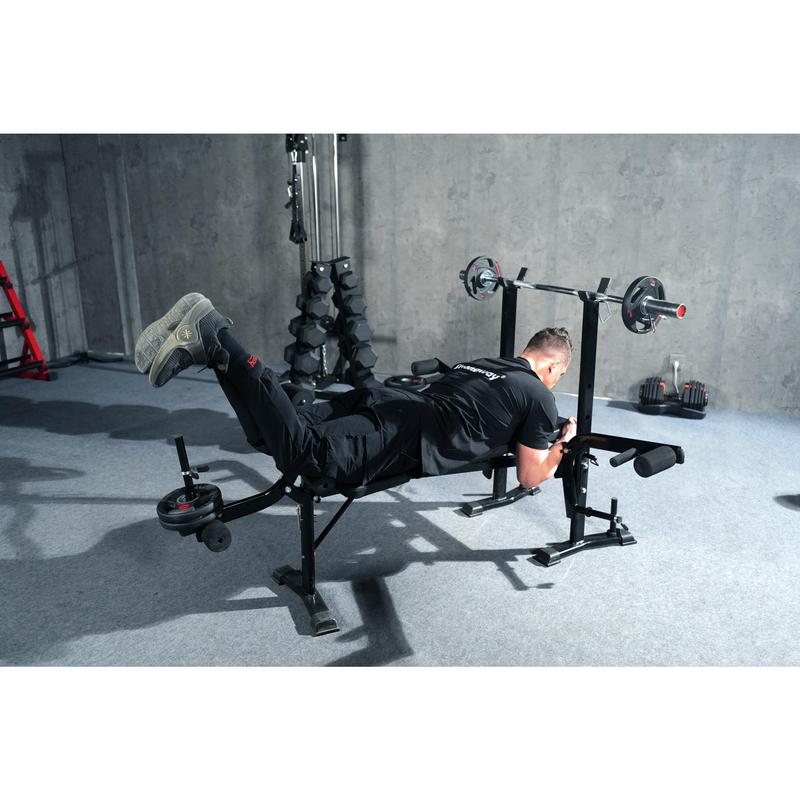 STRONGWAY™ Multi Gym - Adjustable Weight Bench with Barbell Rack (Foldable) 6