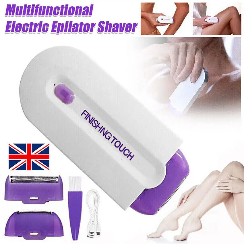 Women's Painless Hair Removal Kit Laser Touch Hair Remover USB Charging Shaver