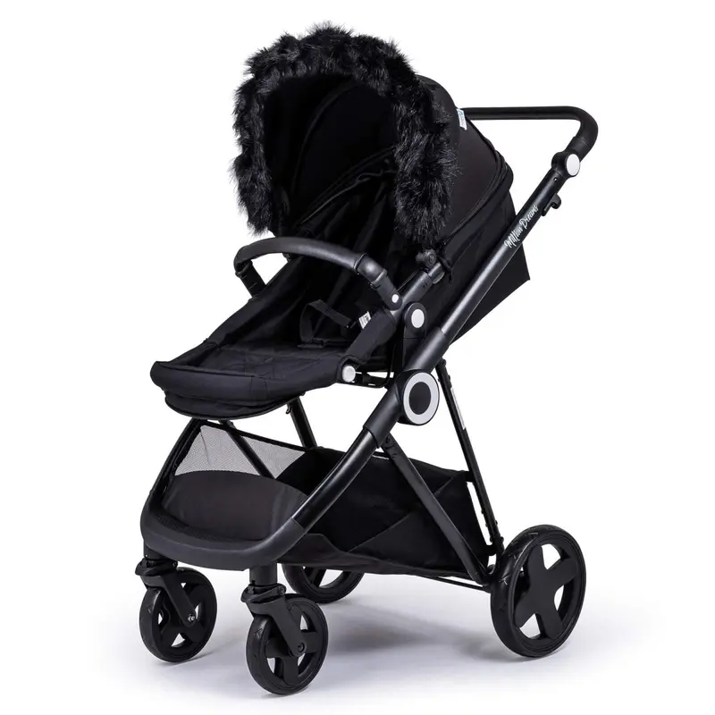 Pram Fur Hood Trim Attachment for Pushchair Compatible with Hartan 1