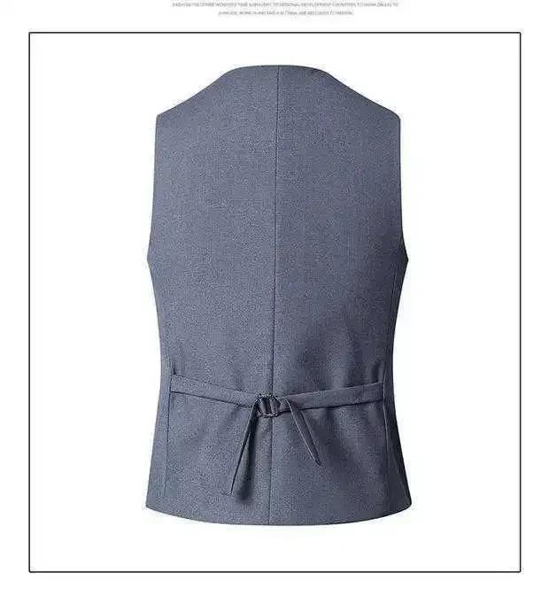 Product Introduction of Men's Casual Business Vests Slim Fit Formal Business Vest Large Size Waistcoat for Suit or Tuxedo Wedding Formal Prom 12