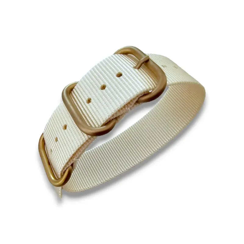 Military Nylon Watch Strap Bronze PVD Buckle 20mm 22mm 8