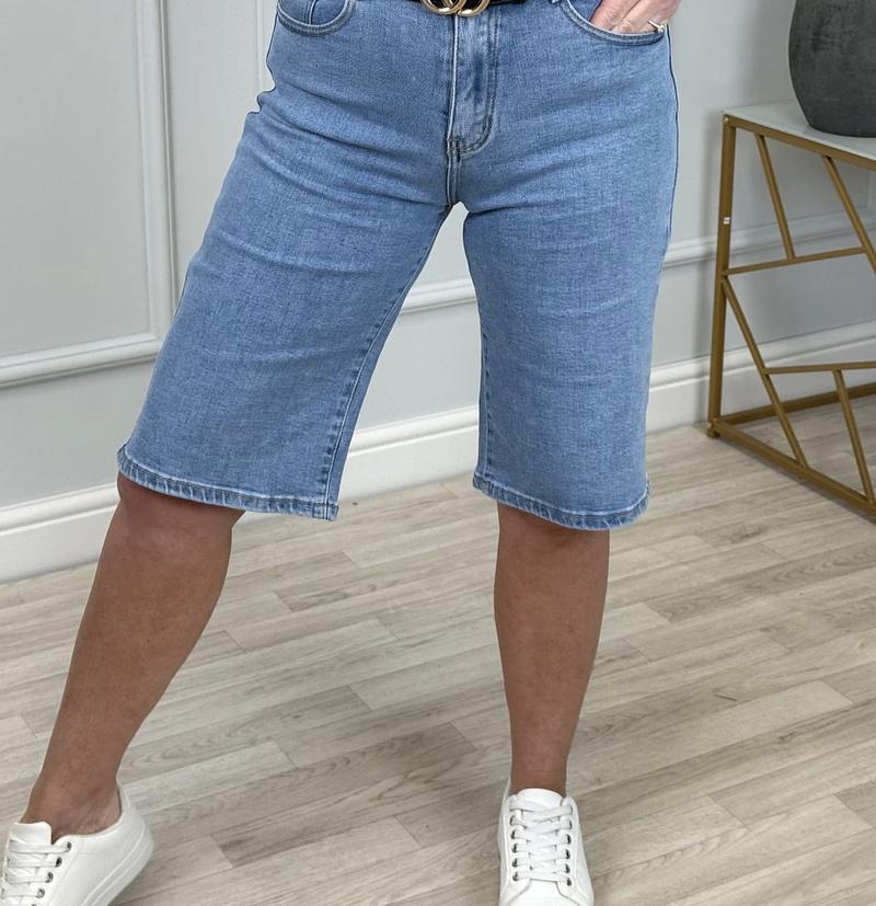 Product Introduction of G Smack Wide-Leg Bermuda Stretch Dad Shorts – Trendy 4-Way Stretch Summer Essential! 10-20 11