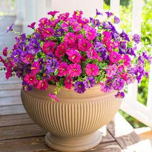 Vibrant Artificial Flowers, 12pcs/set UV Resistant and Non-Fading Colorful Artificial Flower Arrangements for Indoor & Outdoor Decorations, Perfect for Gardens, Porches, Window Boxes, Yards, Wedding and Home Decor, No Container Included