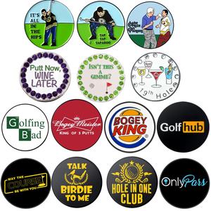 Golf Ball Marker with Hat Clip, 3 Counts Golf Ball Marker, Golf Accessories for Men, Funny Golf Gifts, Golf Gadgets