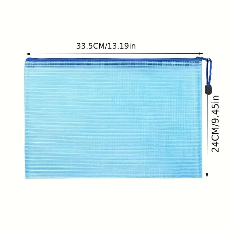 5pcs A4 Plastic Wallet File Folder, Zipper File 5pcs A4 Plastic Wallet Folder, Zipper File File Envelope Office Folder Pocket Bag File Envelope Folder Pocket 5 Colors 1