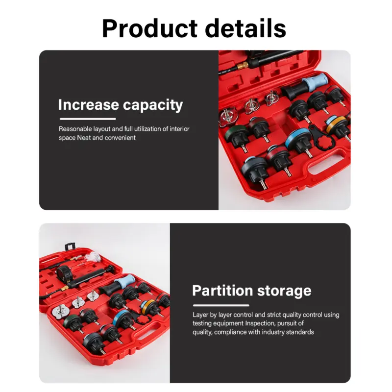 Universal Heavy Duty Cooling System Vacuum Pump Tool Kit for Car Motorcycle UK bobble  remover 6