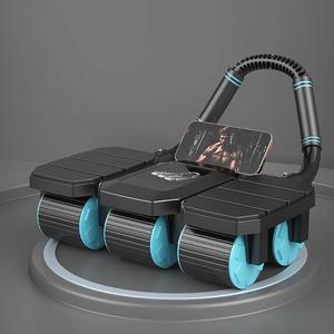 6 Wheel 8 Support Abdominal Muscle Roller, Automatic Rebound Abdominal Wheel Roller, Home Gym Abdominal Muscle Machine