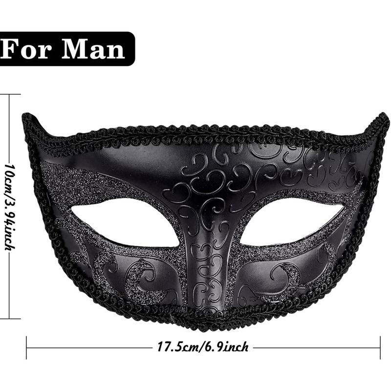 SIQUK Couple Masquerade Masks Venetian Party Mask Halloween Costume Carnival Mask for Couples Women and Men 1