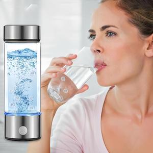 Portable Hydrogen Water Bottle Generator, USB Rechargeable Hydrogen Water Ionizer, 420ML Healthy Water Cup for Travel, Gift for Friend, Women, Men, Mom, Dad, Grandma, Grandpa