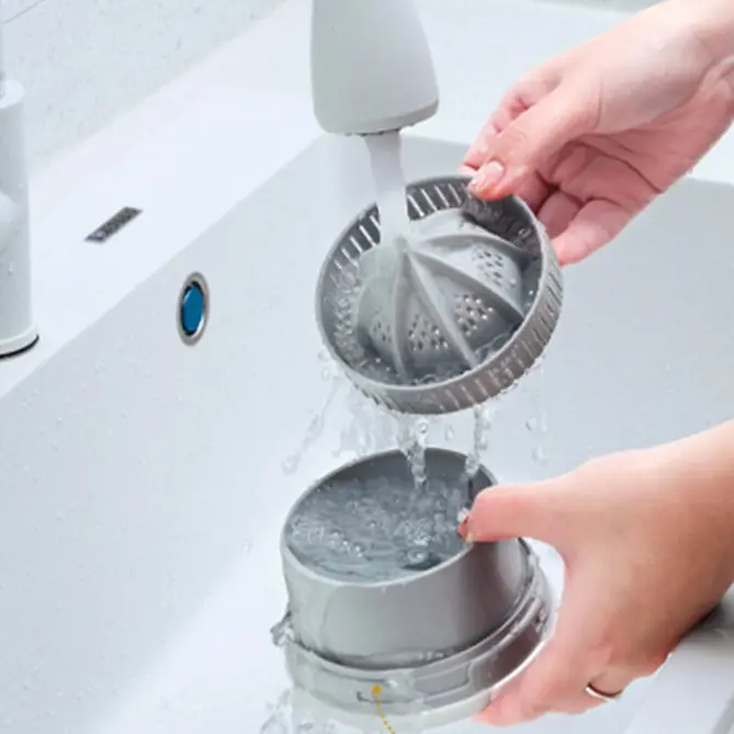 Electric Citrus Juicer - USB-C Rechargeable Juicer with 45W Motor, 20-second Quick, Seedless Juice - Electric Citrus Juicer with Easy-to-Clean Detachable Parts, One-Touch Operation, Portable Design 3