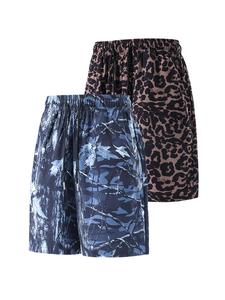 Men's Camo Print Boxer Briefs, Loose Casual Comfy Breathable Shorts for Summer, Men's Bottoms for Daily Wear