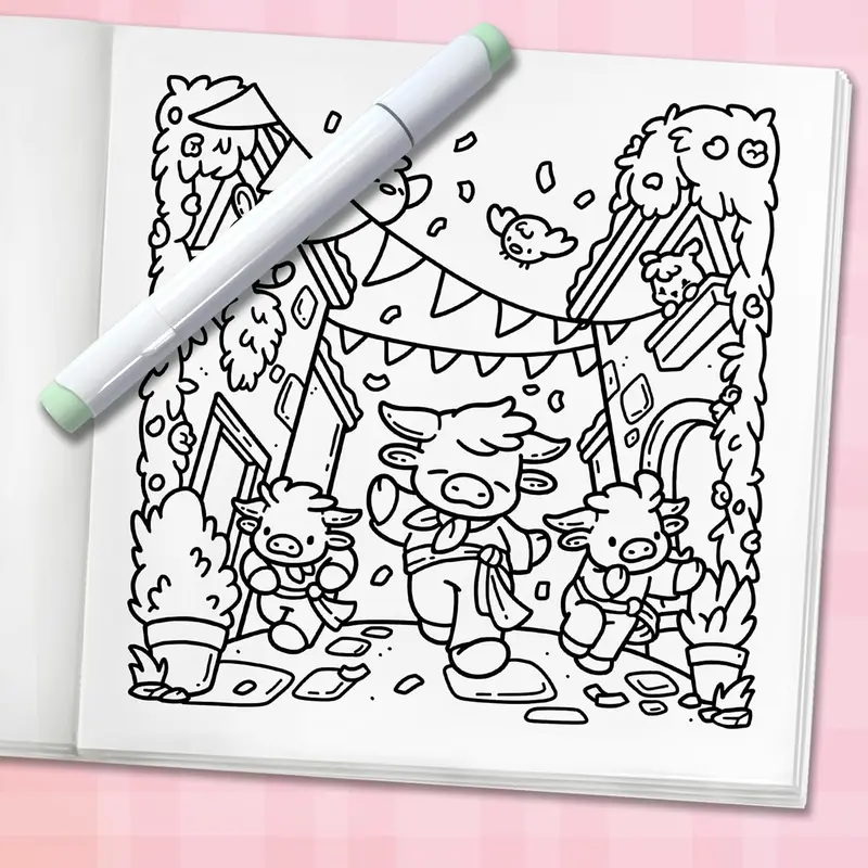 Cozy Europe: Cute Coloring Book for Adults and Teens with Charming Characters and Delightful European Scenes for Relaxation (Comfy and Cozy Coloring Books) Paperback – 25 Mar. 2025 7