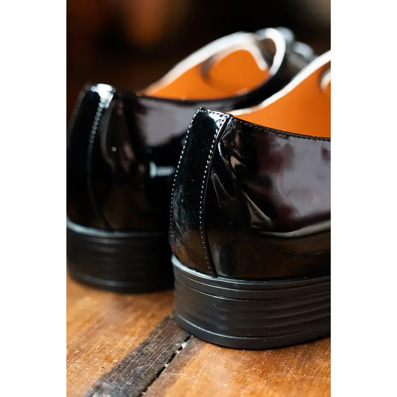 Black Toe Cap Dress Shoes 5