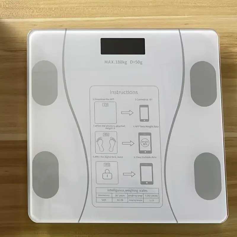 High Precision Smart Body Fat Scale Weight Scale Can Connect APP Bathroom Scales Human Body Scales Electronic Weighing Scales Fat Scales Healthcare 3