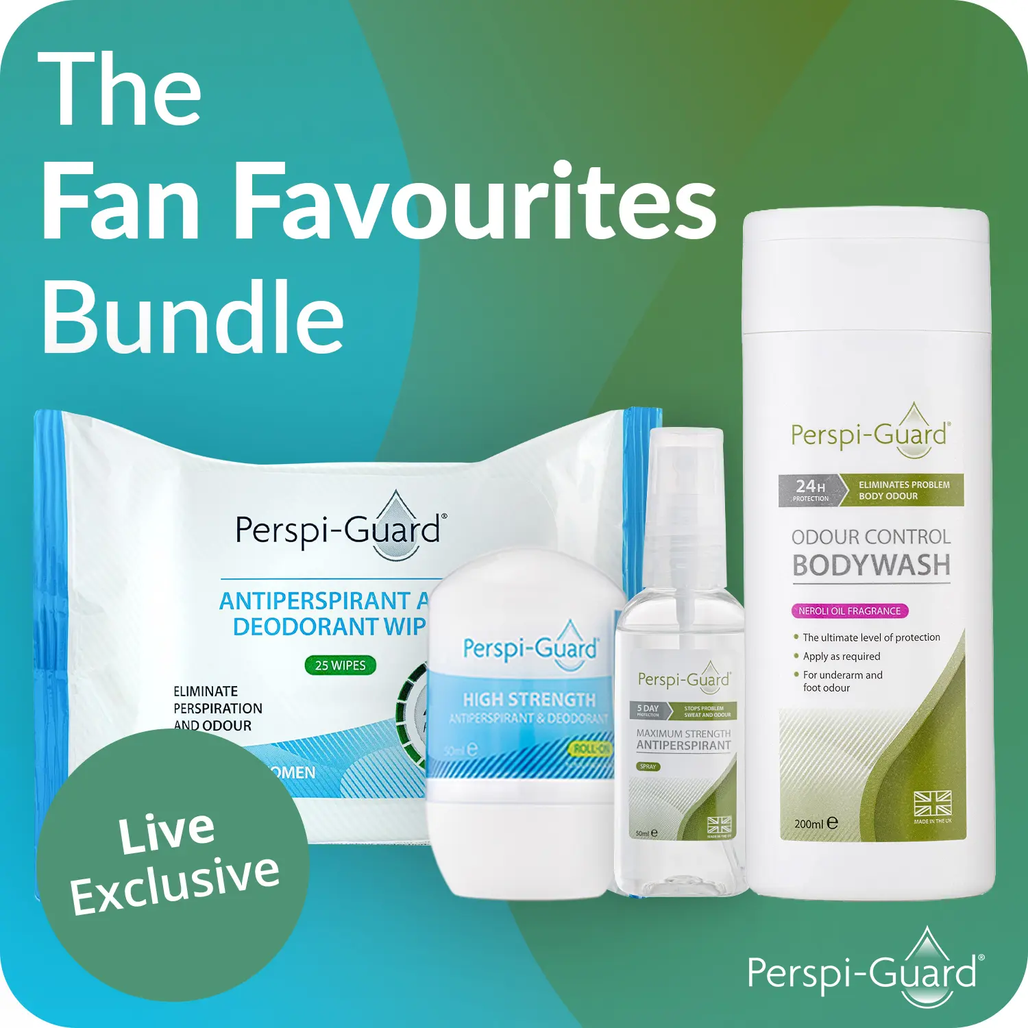 Perspi-Guard Deodorant & Antiperspirant Fan Favourites Bundle – Neroli Scent – TikTok Exclusive