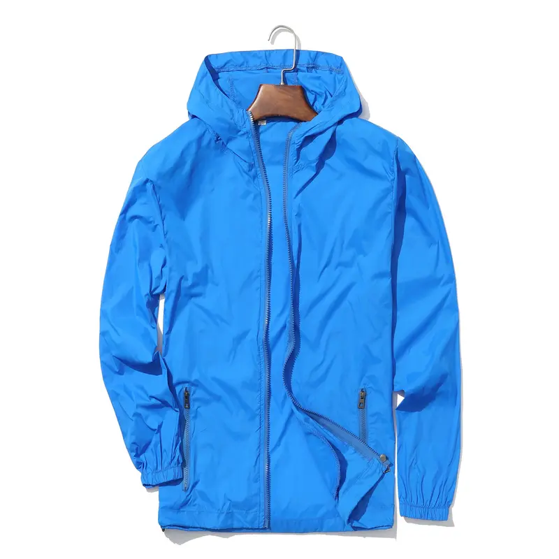 [Light Quick-drying Sun Protection Windbreaker] Thin Spring And Summer Sun Protection Windbreaker For Men And Women, Light And Breathable, Quick-drying Couple Hooded Sun Protection Jacket For Outdoor Windbreaker (random Zipper) 3