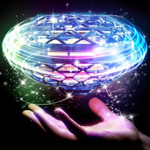 Glowing Flying Ball Toy, 1 Count LED Light Up Hovering Flying Spinner Ball, Indoor Outdoor Cool Toy for Kids, Stocking Filler, Christmas, Christmas Gift, Kids Toys