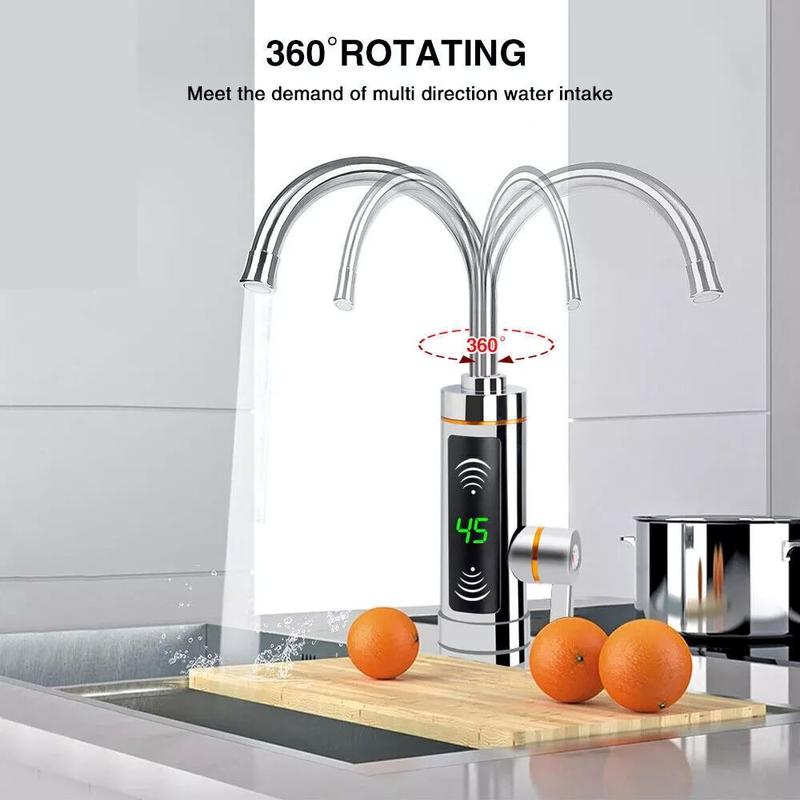 360° Kitchen Electric Heater Instant LED Faucet Home Hot Water Tap Fast Heat New 7