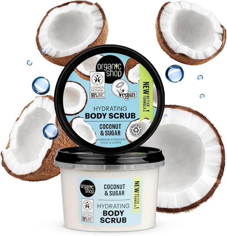 Organic Shop 250ml Body Scrub Hydrating Coconut 1