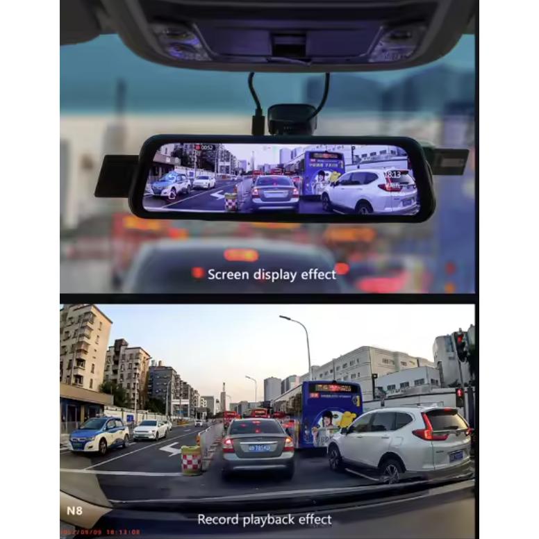 DIVEYE - 9.66-inch Touch Screen Dashcam / Mirror (Front 4K and Rear 1080P) + ADAS and BSD Functions 2