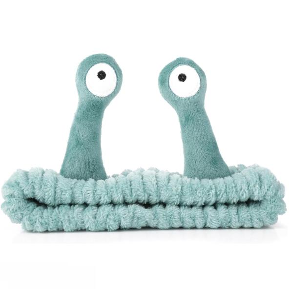 Spa Headband Facial Makeup Head Band Microfiber Soft Coral Fleece Head Wraps Snail Cartoon Cute Hair Accessories Elastic Skincare Hair Band for Women Girls Washing Face Beauty 0