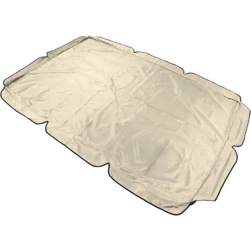 TITA-DONG Swing Canopy Replacement Cover, 600D Silver Coated Oxford Fabric Replacement Canopy Top Cover, Waterproof Replacement Canopy for Patio Yard Seat(Beige) 5