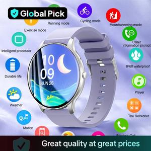 Multifunctional Wireless Smart Watch, Fashionable Digital Watch, Sports Watch for Women & Men, Sports Tracking Smartwatch, Smart Bracelet, Fitness Tracker Watch, Waterproof Smartwatch, Wristwatch