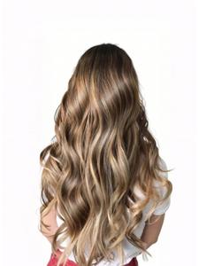 Piano Color Tape-in Human Hair Extensions, 20pcs Remy Human Hair Seamless Skin Weft Tape in Hair Extensions, Fashionable Hair Extensions for Women